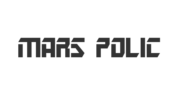 Mars Police font thumb